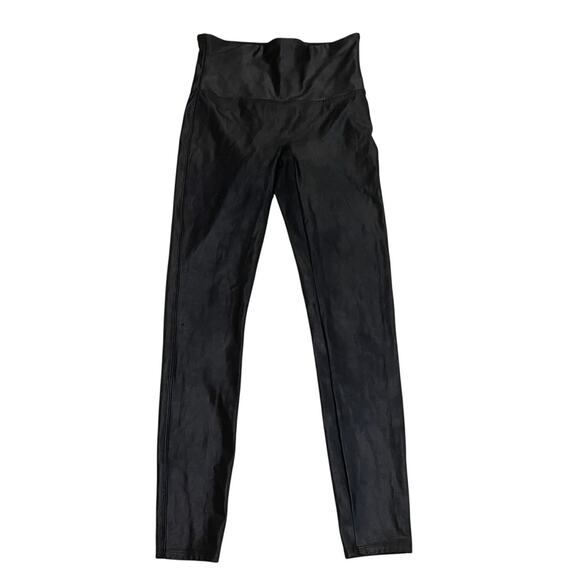 Spanx L Faux Leather Leggings | Sculpting, Classic Black - Picture 1 of 5
